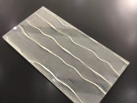 藝術玻璃EVA膜夾絲各種玻璃的夾膠工藝